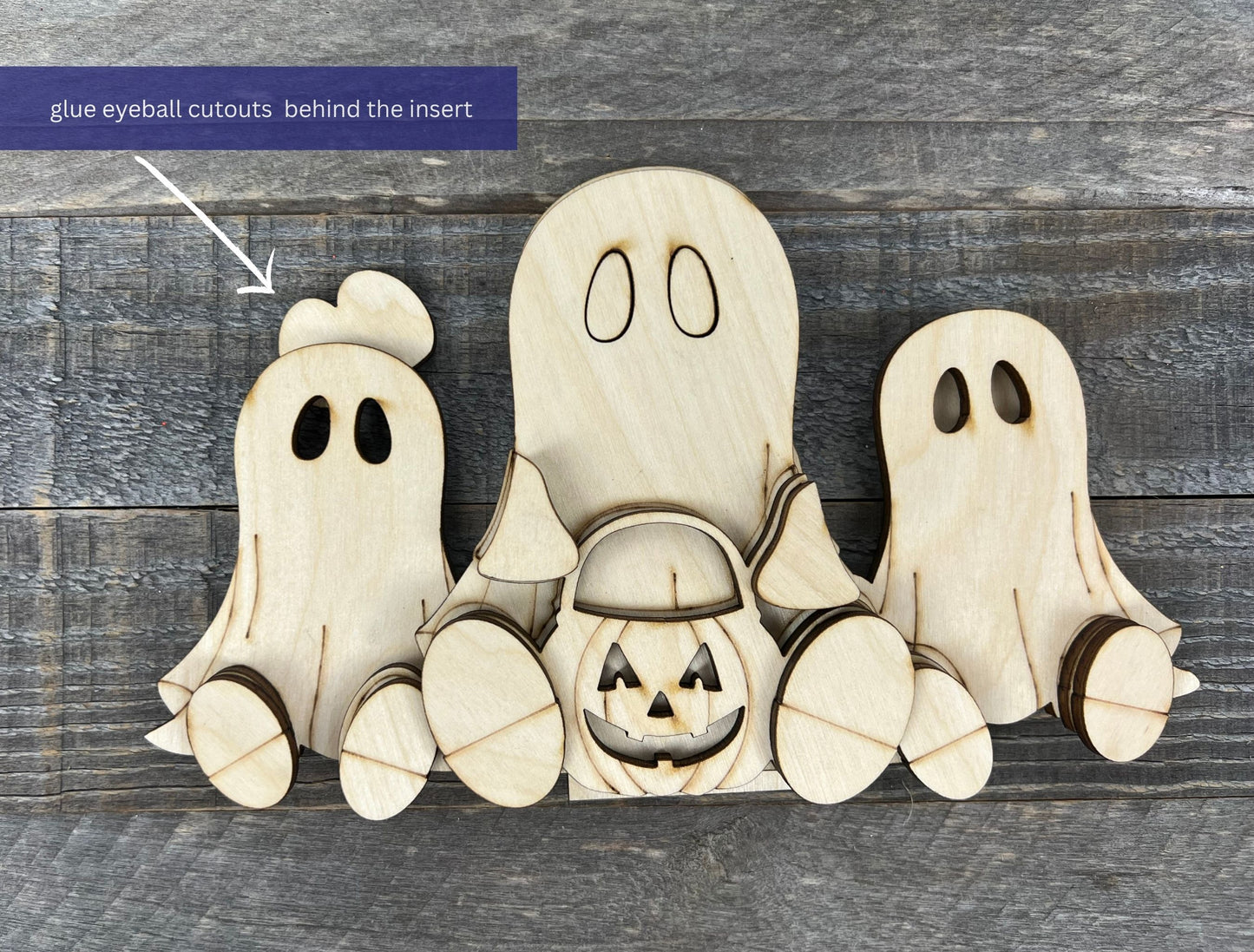 Halloween Ghosts Interchangeable Basket Insert