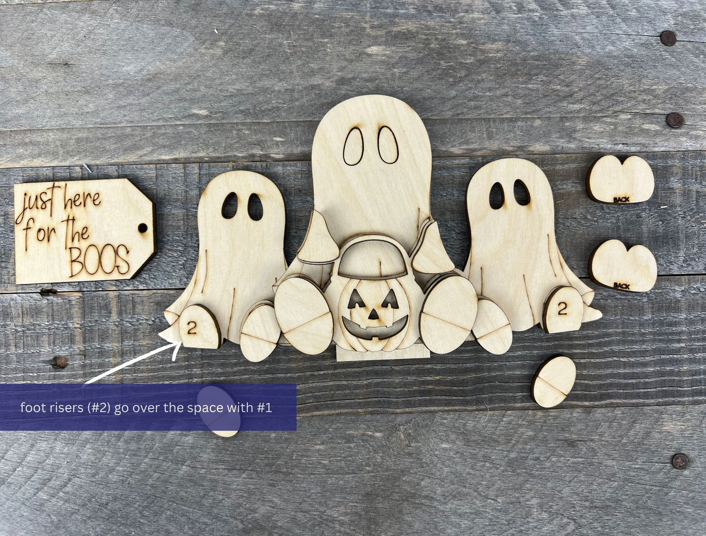 Halloween Ghosts Interchangeable Basket Insert