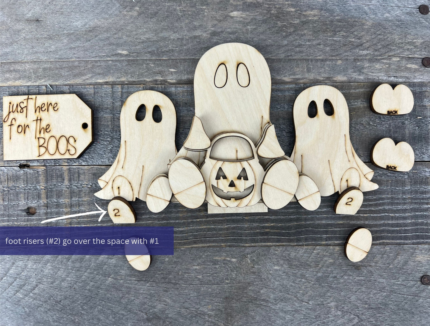 Halloween Ghosts Interchangeable Basket Insert