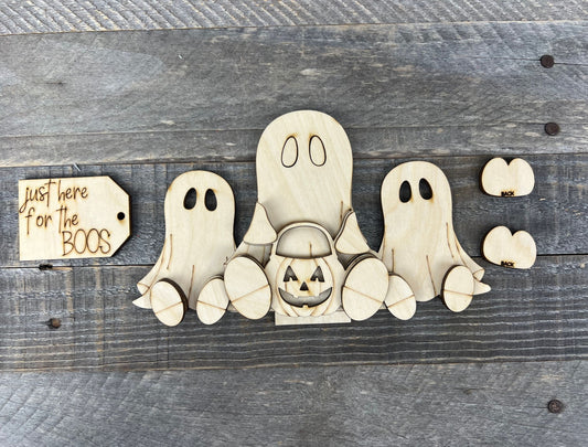 Halloween Ghosts Interchangeable Basket Insert
