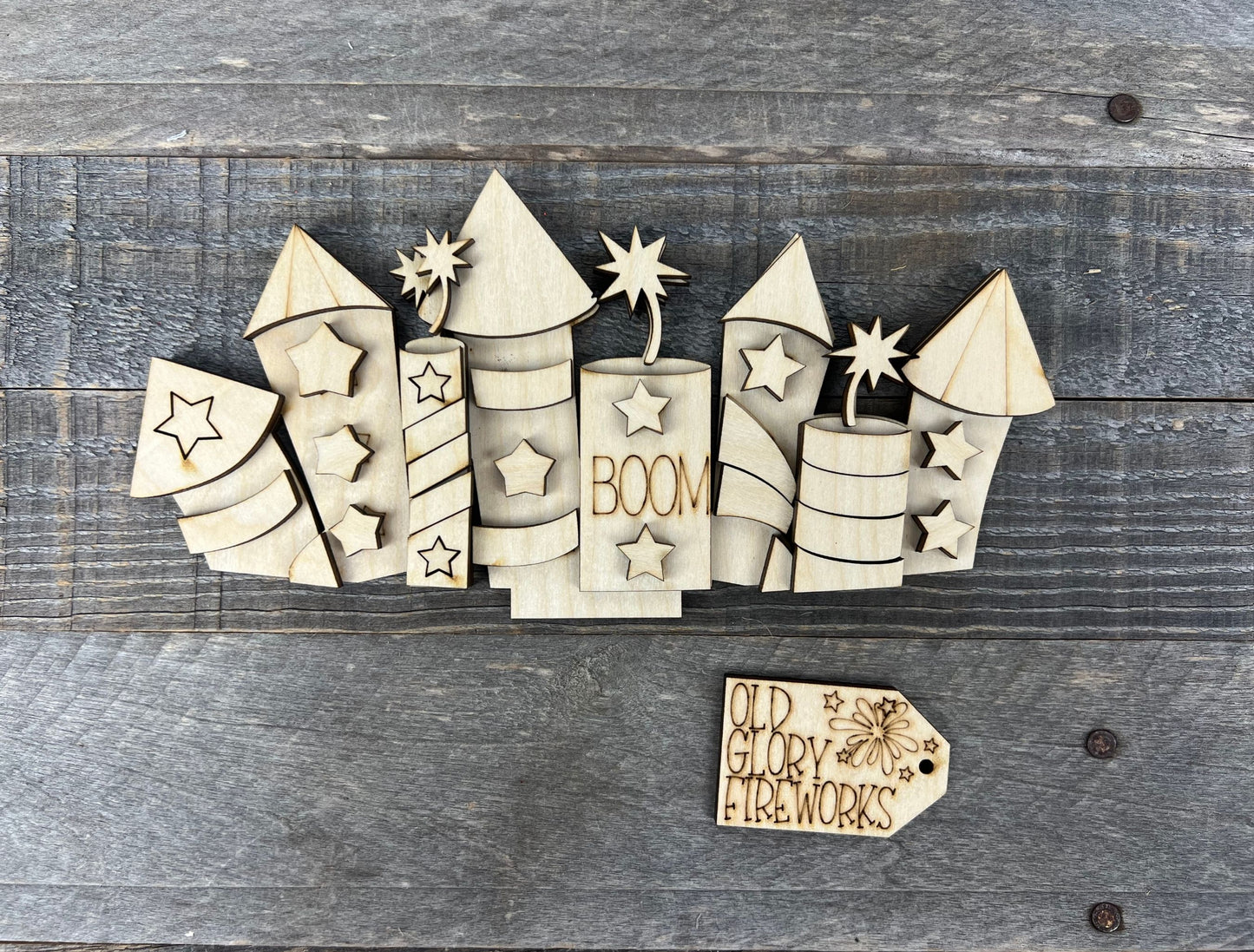 July 4th Interchangeable Basket Insert