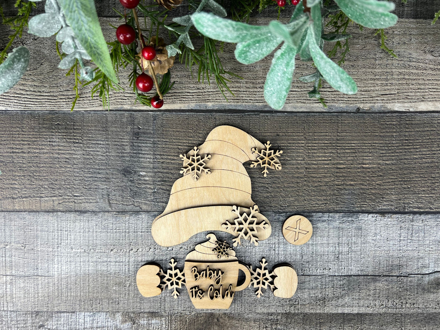 DIY Winter Gnome Hands | Attachments for Interchangeable Gnome Shelf Sitter Sign