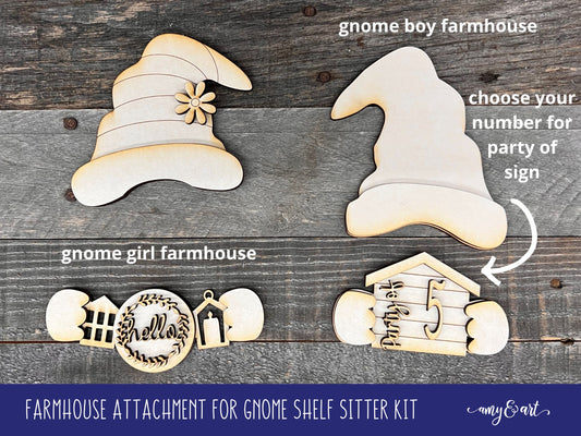 DIY Everyday Farmhouse Gnome Hands | Attachments for Interchangeable Gnome Shelf Sitter Sign