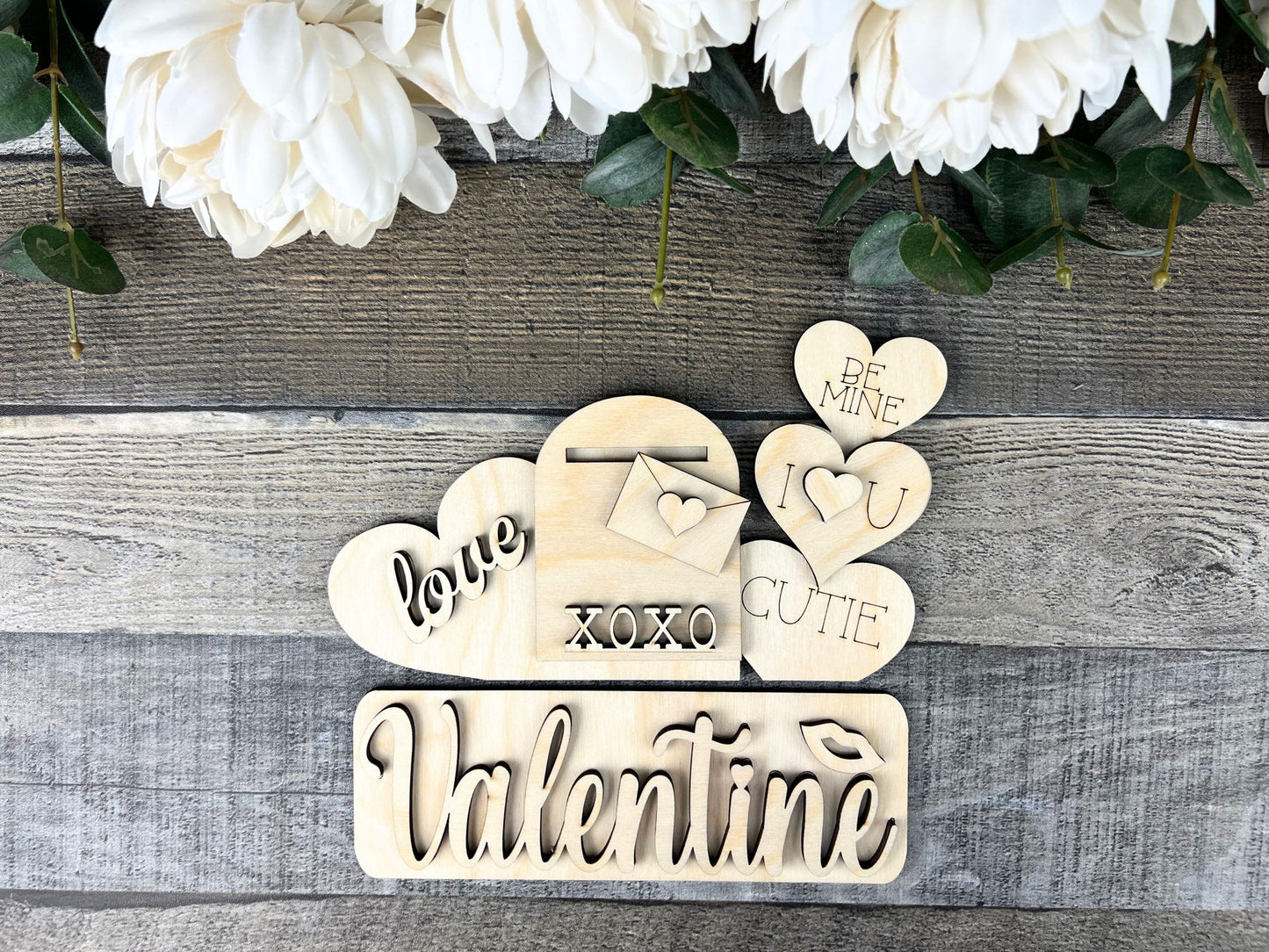 Valentine's Day DIY Attachment Pieces for the Jackie Interchangeable 12" Round Hanging Sign