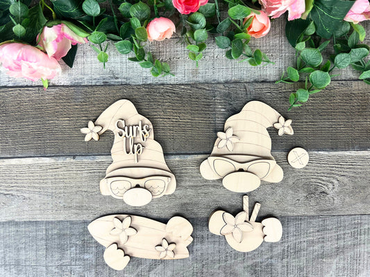 Summer Attachments for Interchangeable Gnome Shelf Sitter Sign