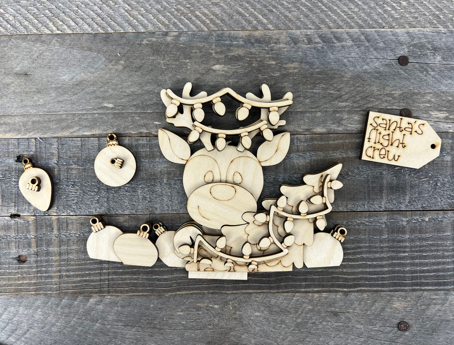 Christmas Reindeer Interchangeable Basket Insert