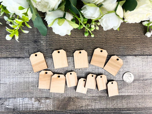 Wooden Tag Embellishments | DIY Crafting Home Decor Wood Cutouts