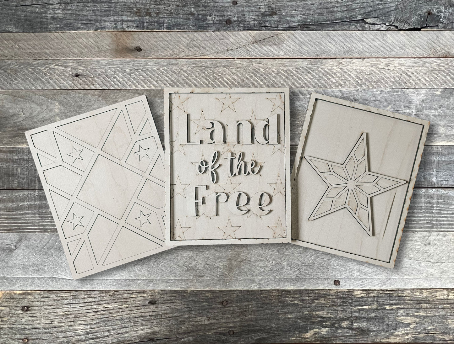 Americana Barn Quilt DIY Mini-Signs