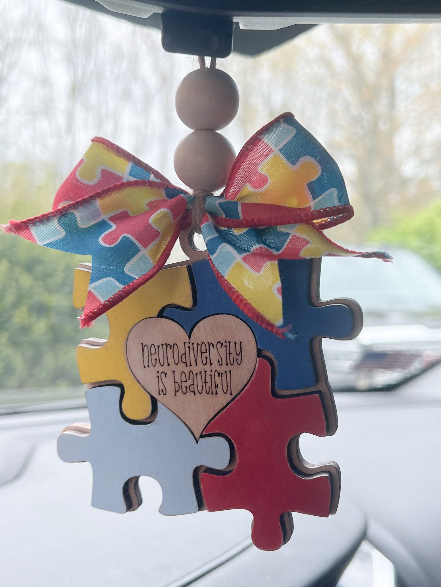 Autism Awareness Car Charm or Ornament | DIY Craft Kit