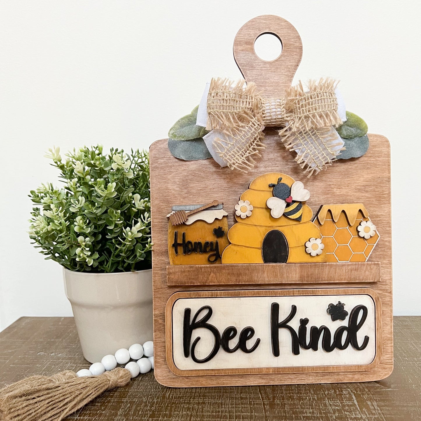 The Jackie Interchangeable DIY Breadboard Sign - Versatile Display Options