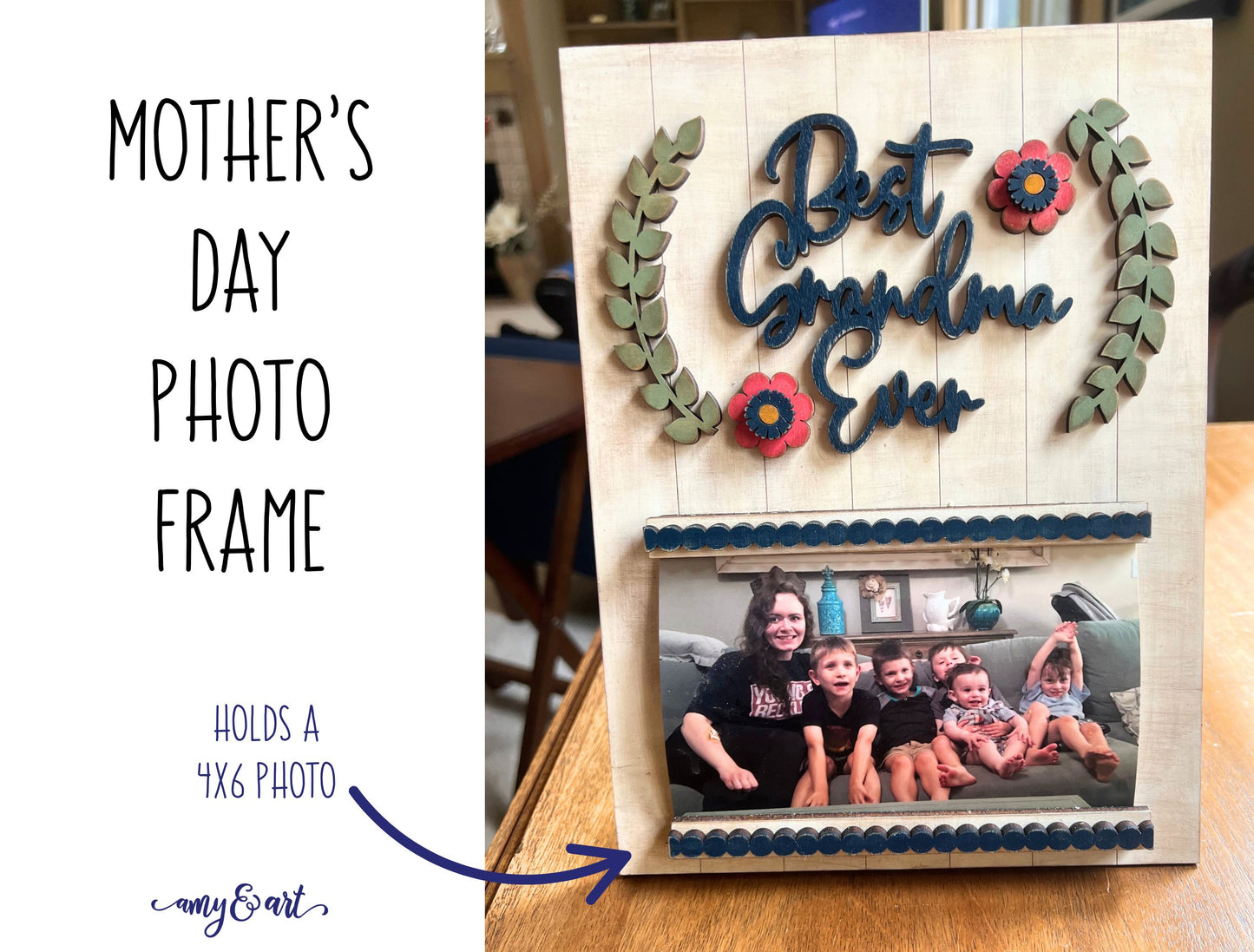 Mother's Day Picture Frame | DIY Best Nana Mom Mimi Ever Frame