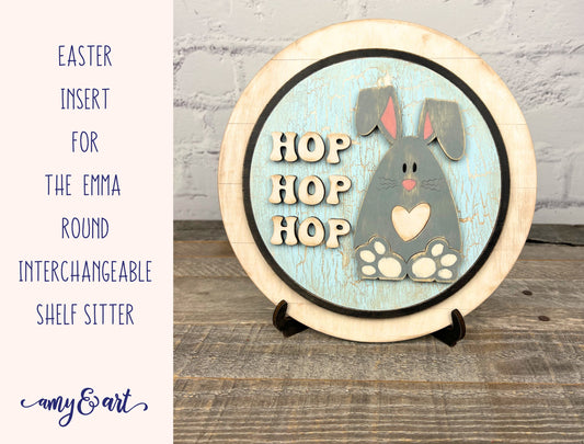 Easter 'Hop' DIY Round Insert for The Emma Interchangeable Shelf Sitter