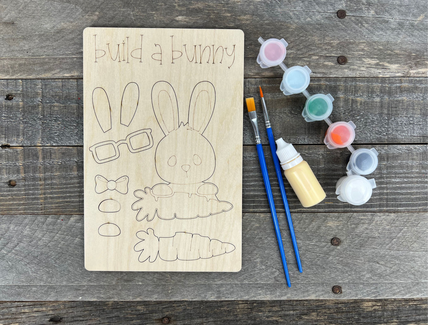 Kid's DIY Easter Bunny Paint Kit | Craft Kit for Kids