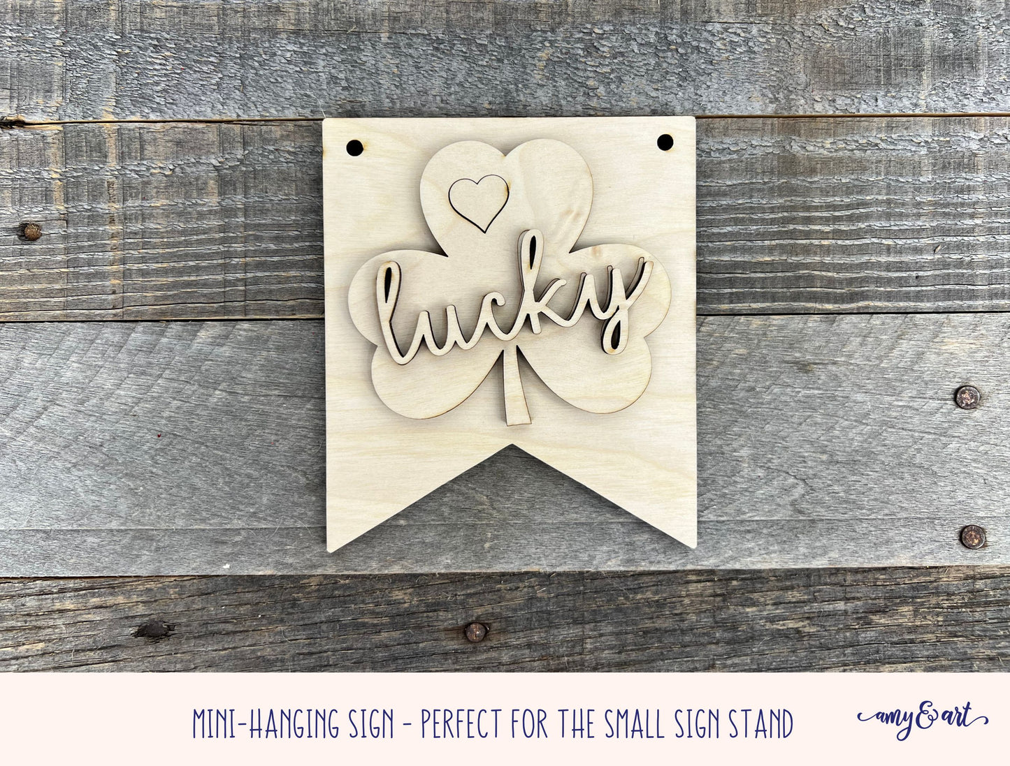 St. Patrick's Day Mini-Hanging Sign