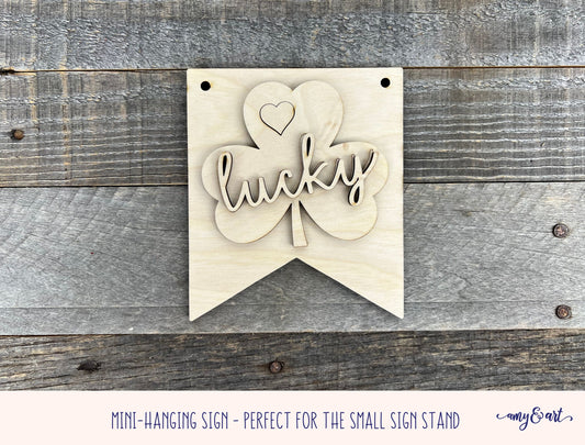 St. Patrick's Day Mini-Hanging Sign