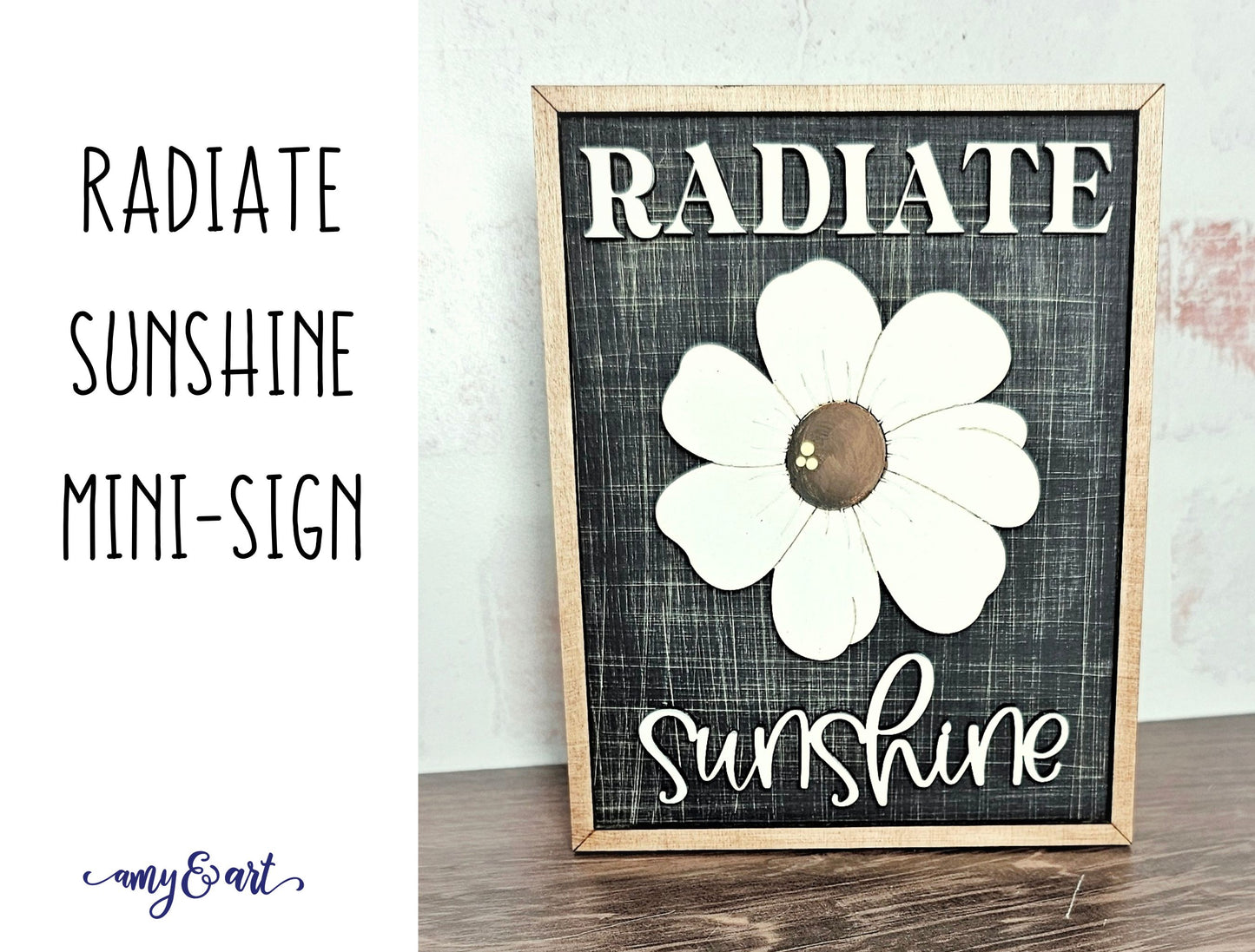 Bee Themed Mini-Signs - DIY Wood Cutout Kit