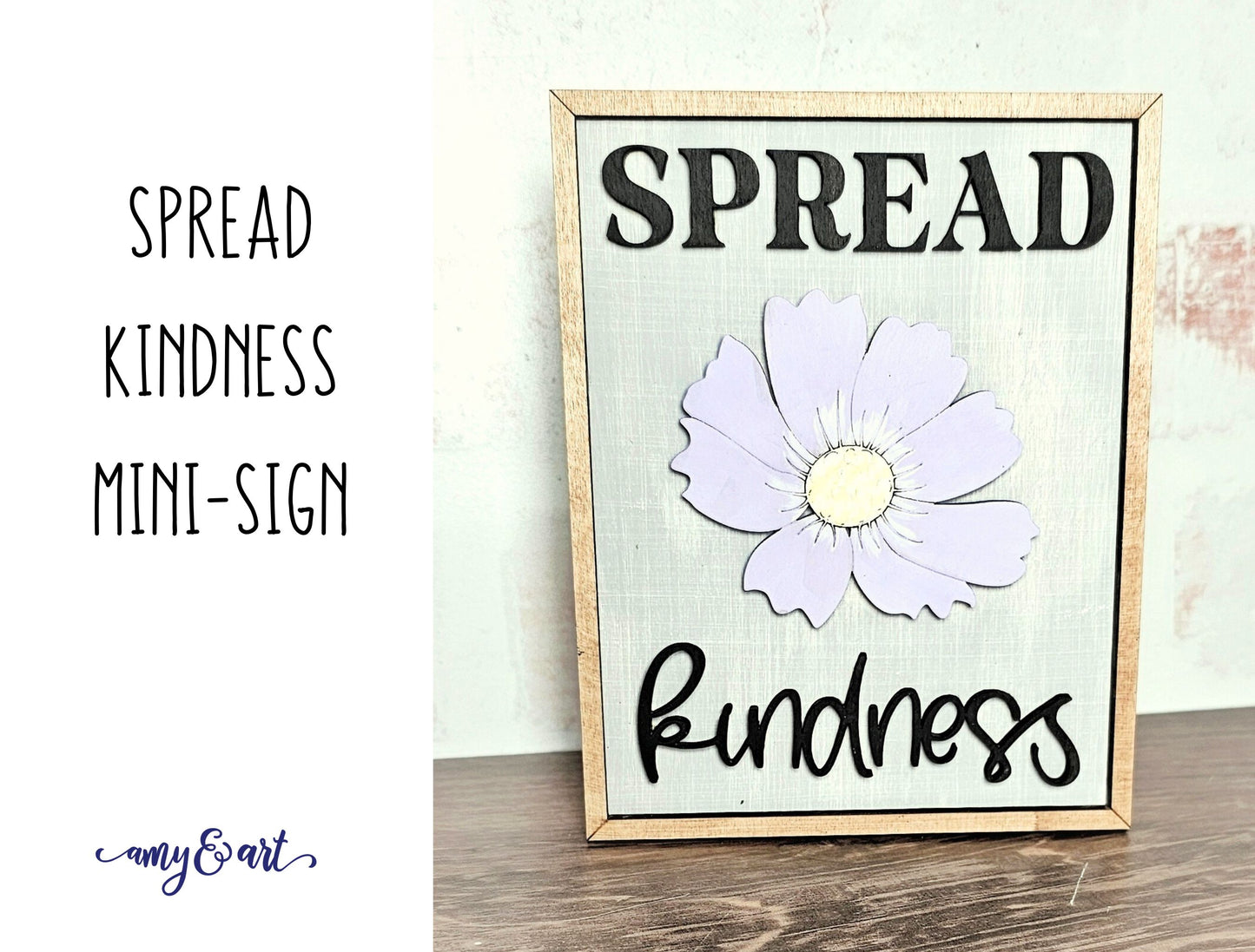 Bee Themed Mini-Signs - DIY Wood Cutout Kit