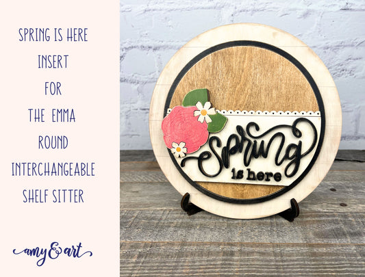 Spring DIY Round Insert for The Emma Interchangeable Shelf Sitter