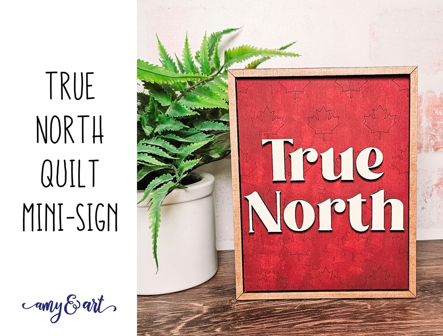 Canadian Barn Quilt DIY Mini-Signs