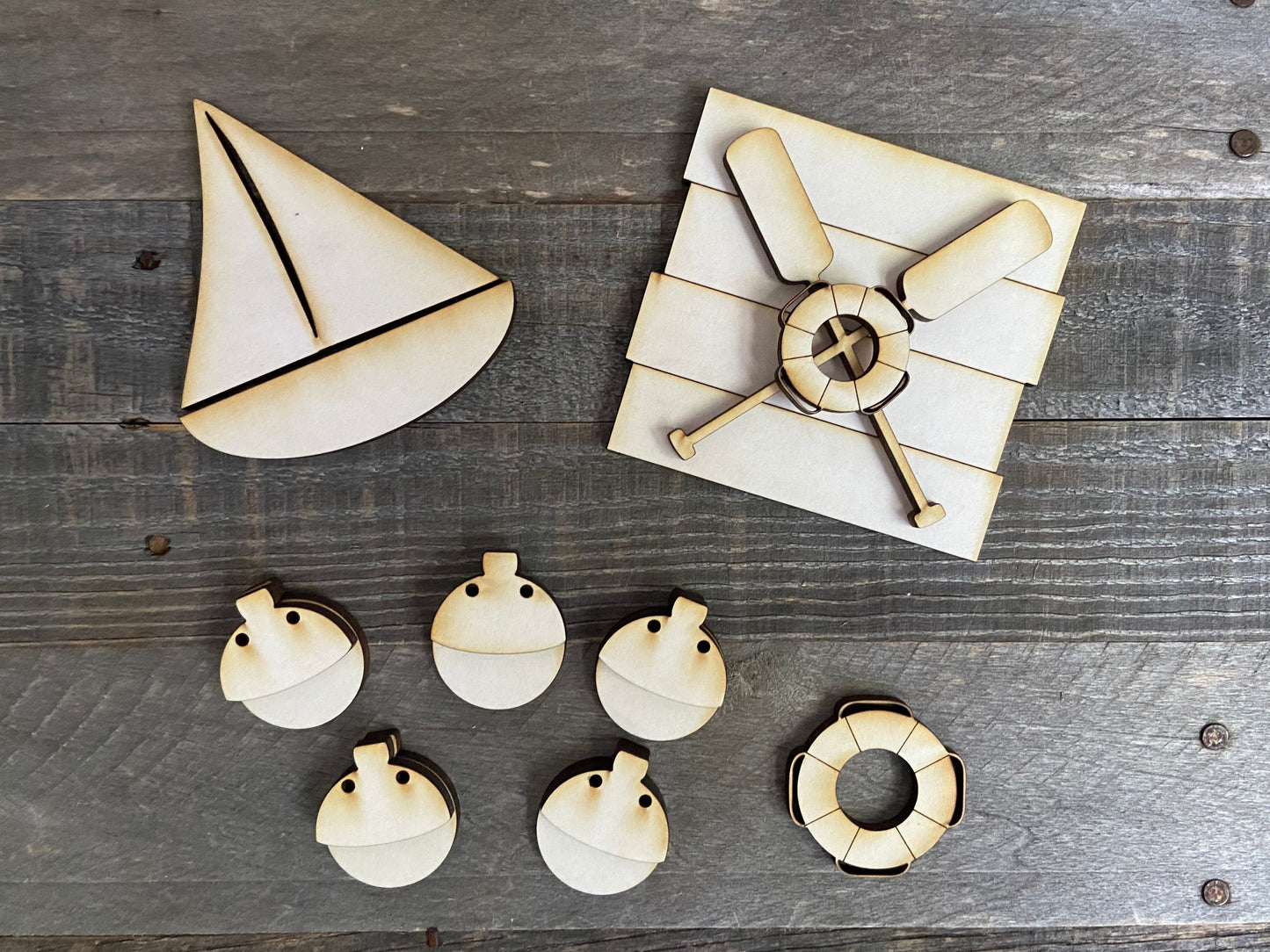 Lake House DIY Tiered Tray Kit | Farmhouse Style DIY Decor