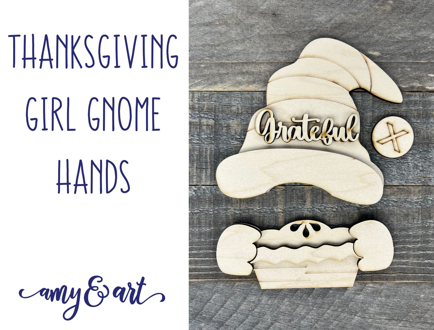Thanksgiving Gnome Hands | DIY Attachments for Interchangeable Gnome Shelf Sitter Sign