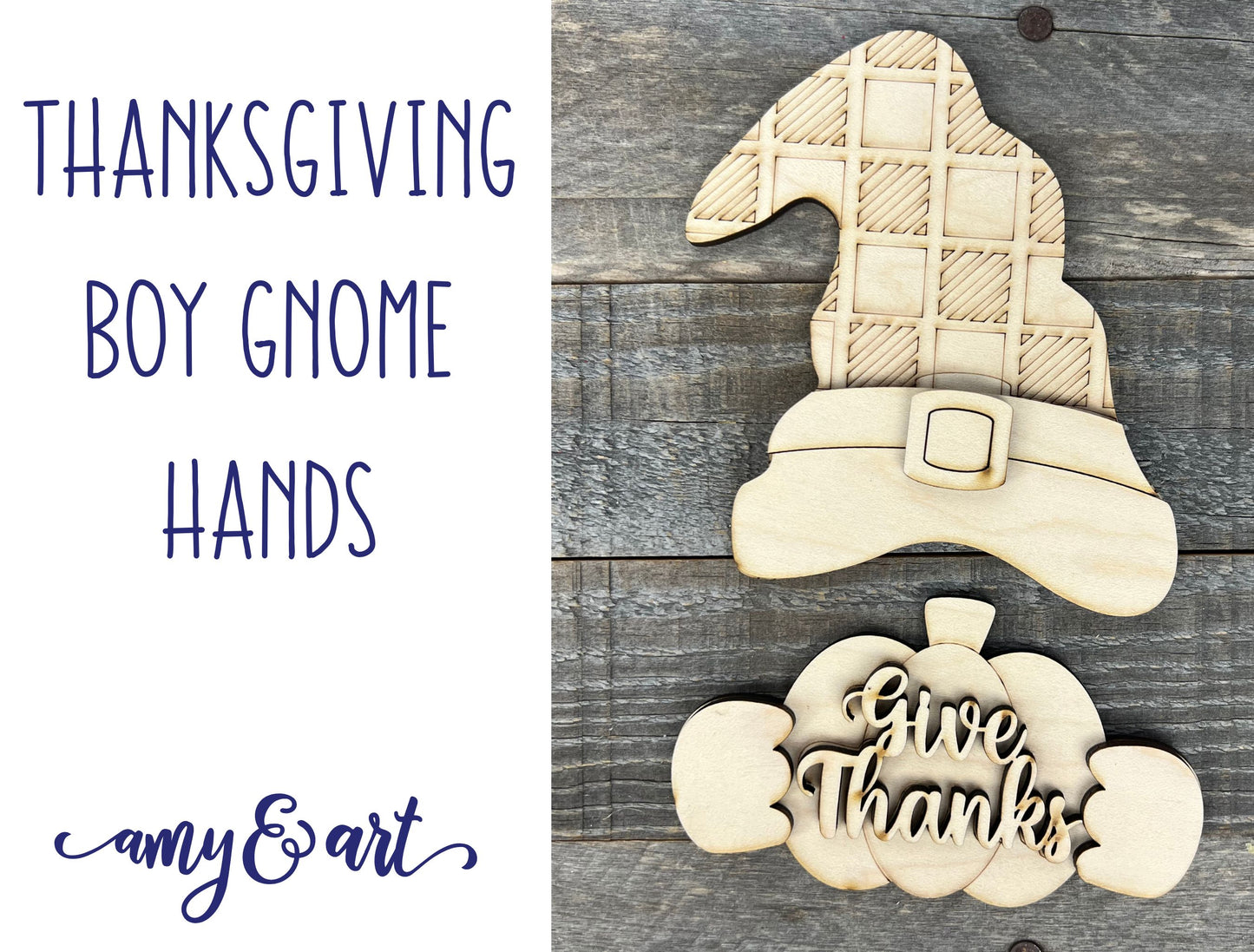 Thanksgiving Gnome Hands | DIY Attachments for Interchangeable Gnome Shelf Sitter Sign