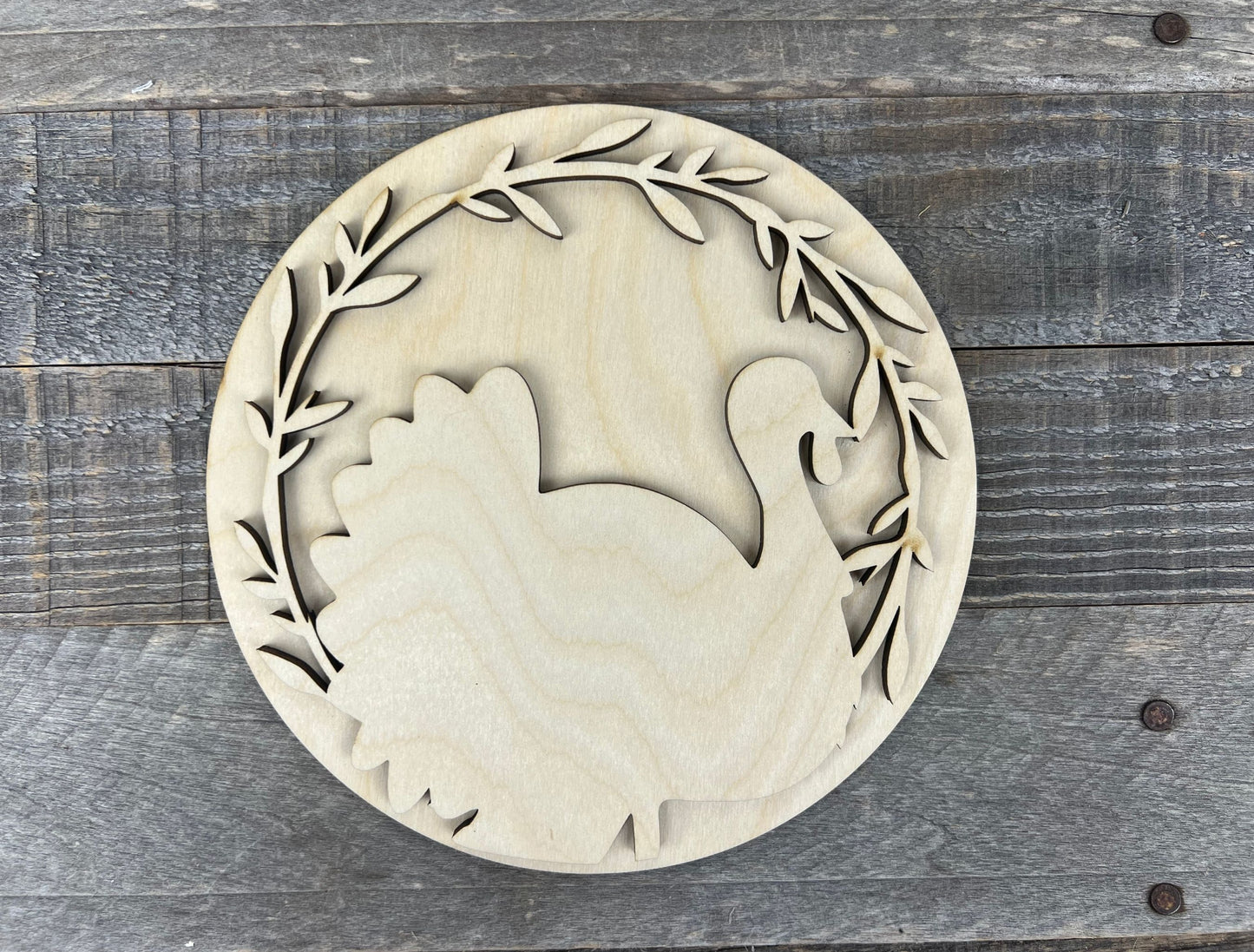 Thanksgiving DIY Round Insert for The Emma Interchangeable Shelf Sitter