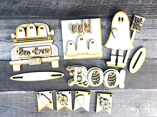 DIY Halloween Boo Crew Tiered Tray Kit | Crafting Supplies