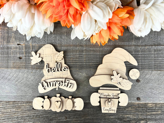 DIY Fall Gnome Hands | Fall Attachments for Interchangeable Gnome Shelf Sitter Sign