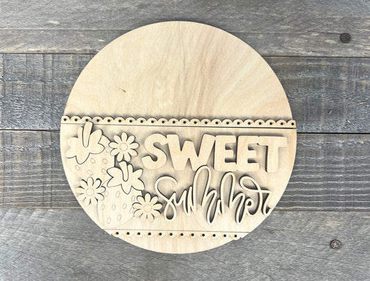Strawberry Sweet Summer DIY Round Insert for The Emma Interchangeable Shelf Sitter