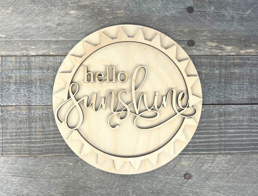 Hello Sunshine Style DIY Round Insert for The Emma Interchangeable Shelf Sitter