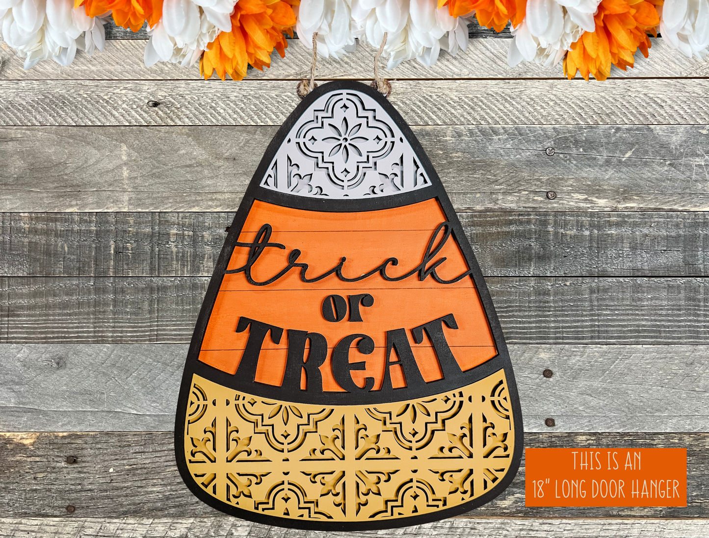 Trick or Treat Door Hanger Kit | Halloween DIY Farmhouse Style Decor