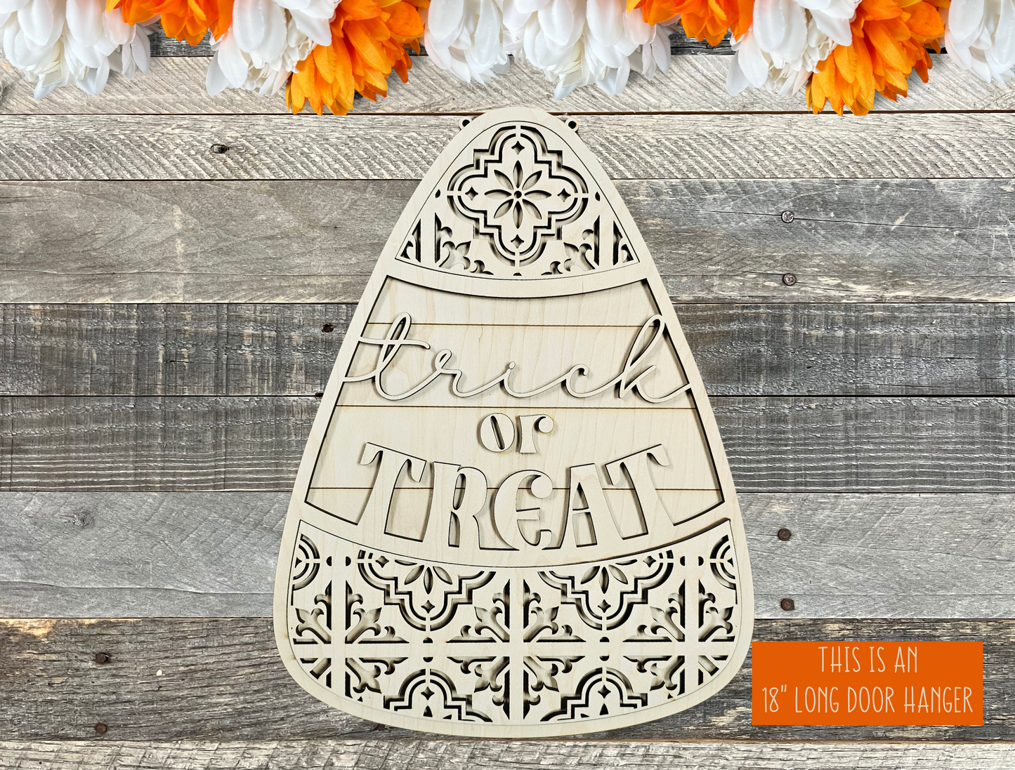 Trick or Treat Door Hanger Kit | Halloween DIY Farmhouse Style Decor