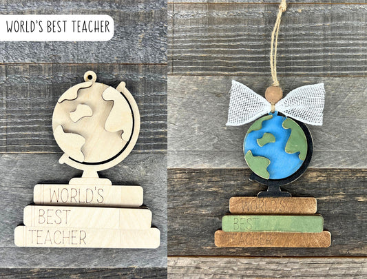 DIY World's Best Teacher Ornament