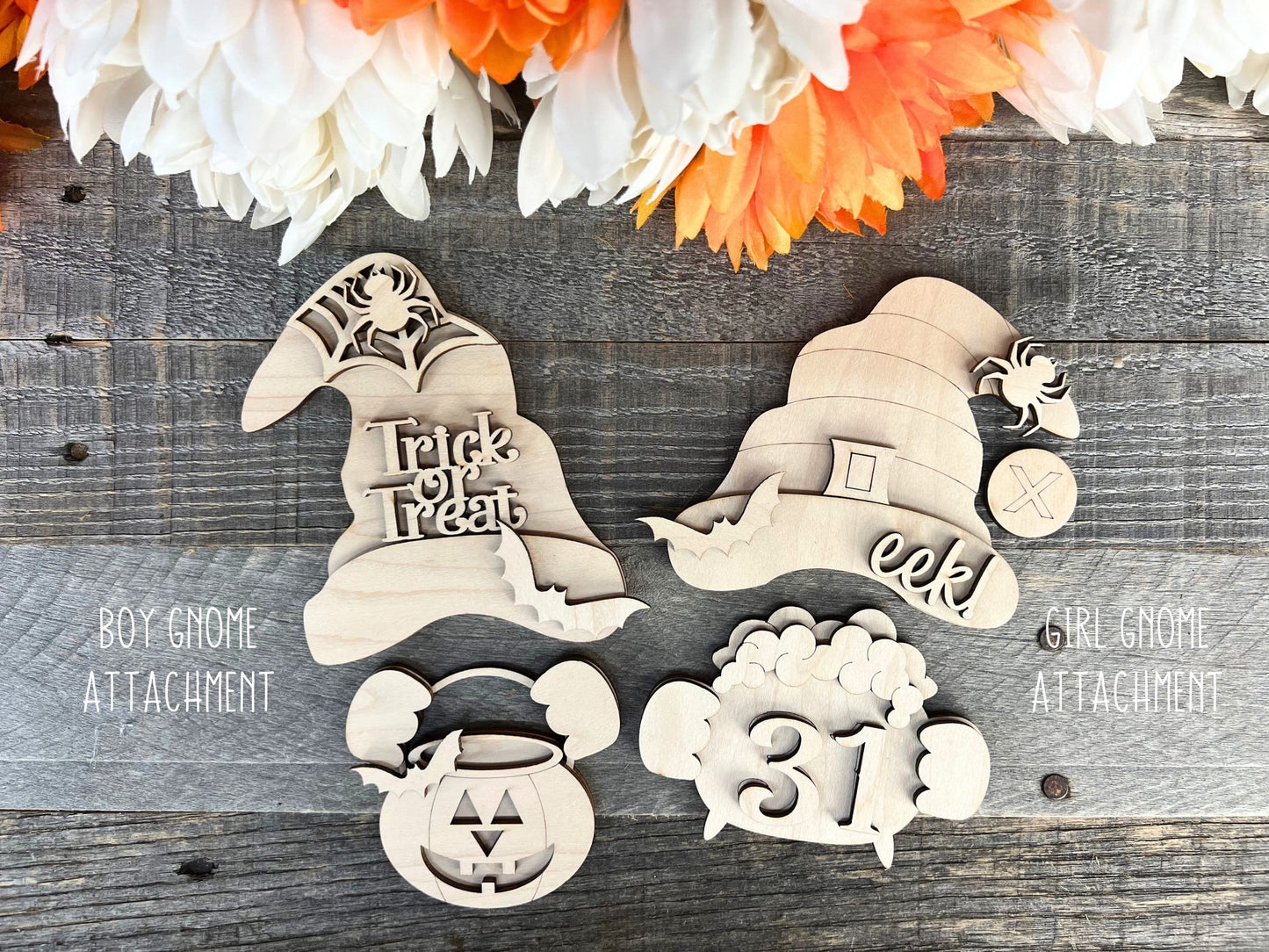 DIY Halloween Gnome Hands | Fall Attachments for Interchangeable Gnome Shelf Sitter Sign