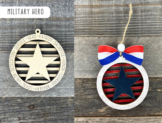 DIY Military Hero Ornament