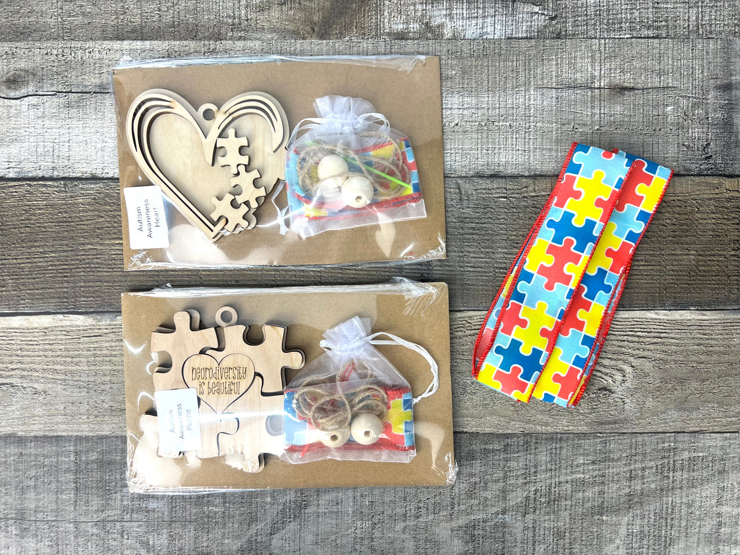 Autism Awareness Car Charm or Ornament | DIY Craft Kit