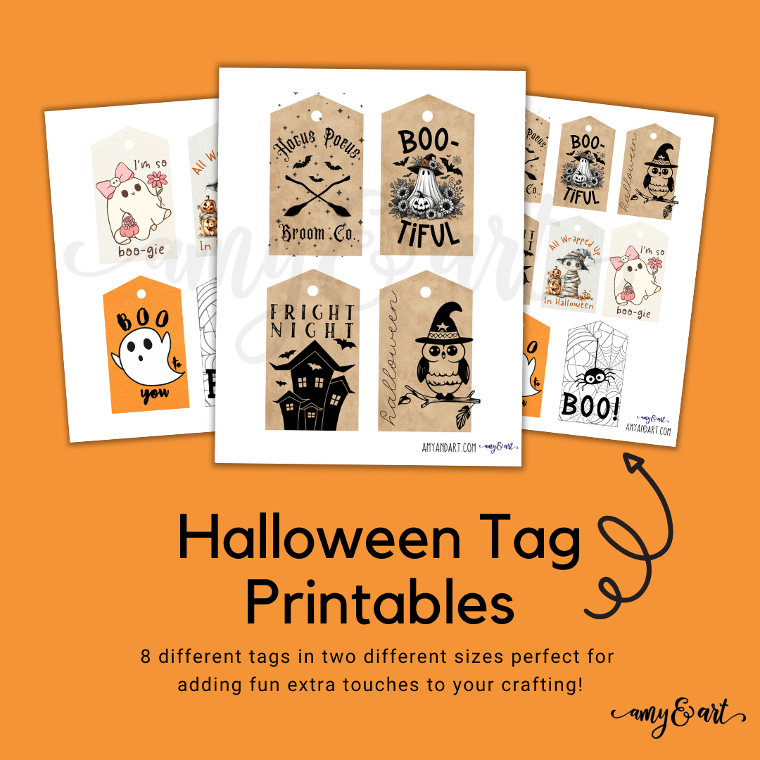 Halloween Tag Printable Bundle| DIY Digital Download