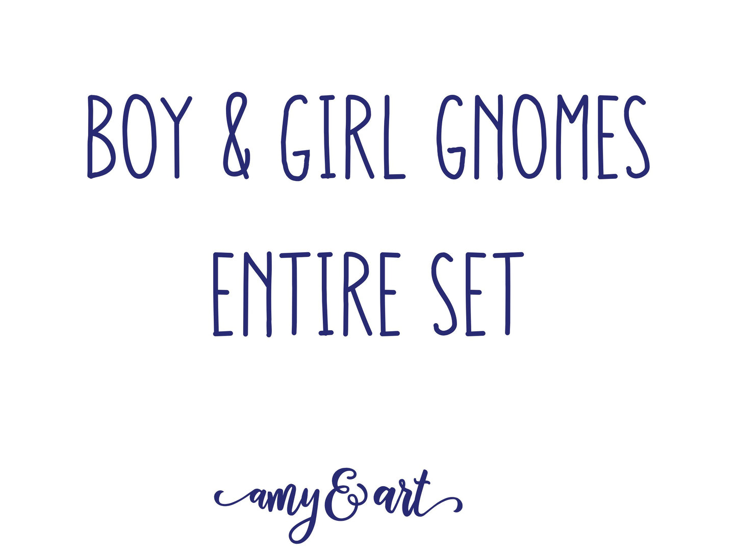 Full Set - Interchangeable Gnomes & Attachments | DIY Shelf Sitter Sign