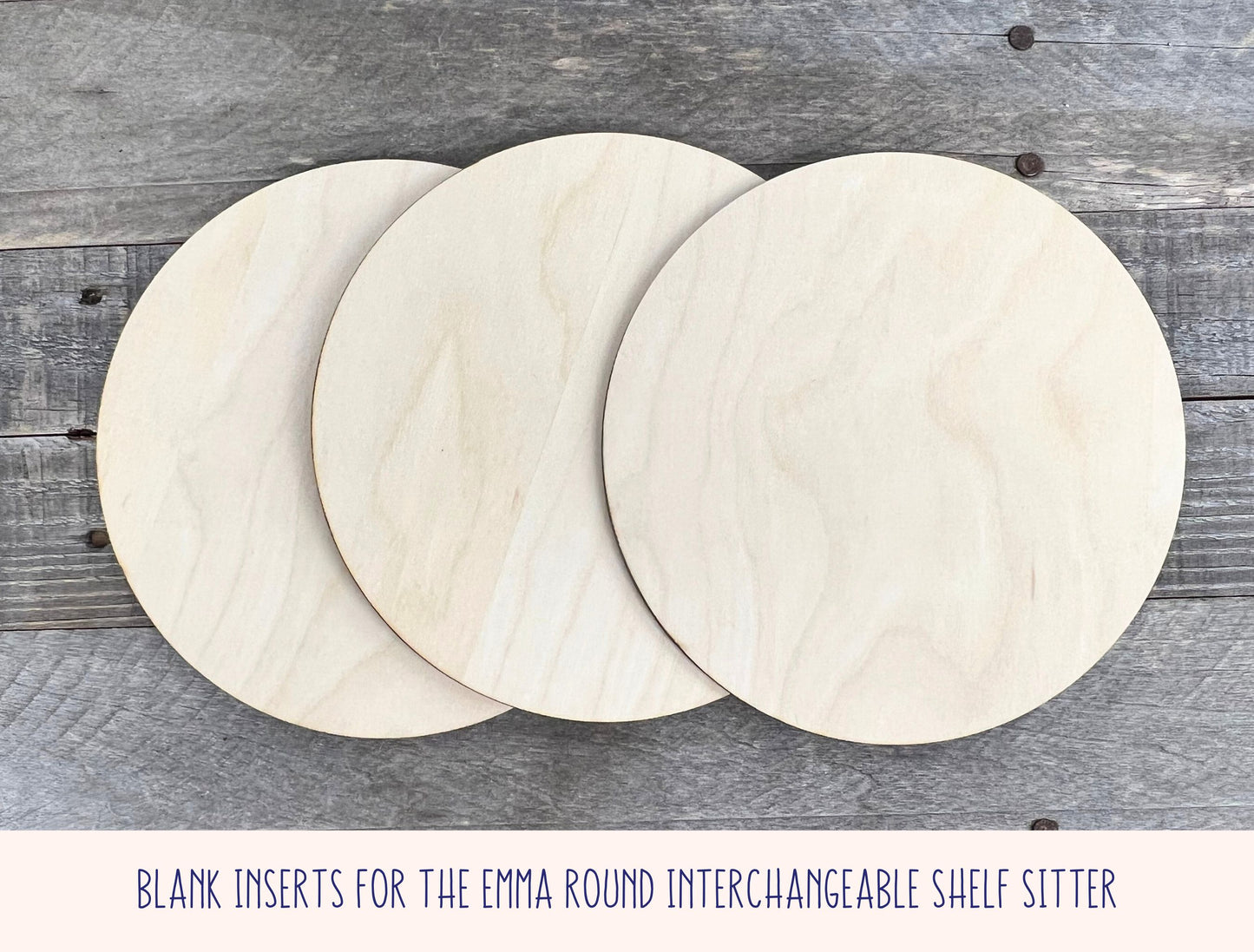 Blank DIY Round Attachment Piece for The Emma Interchangeable Shelf Sitter