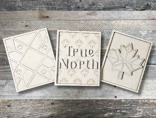 Canadian Barn Quilt DIY Mini-Signs
