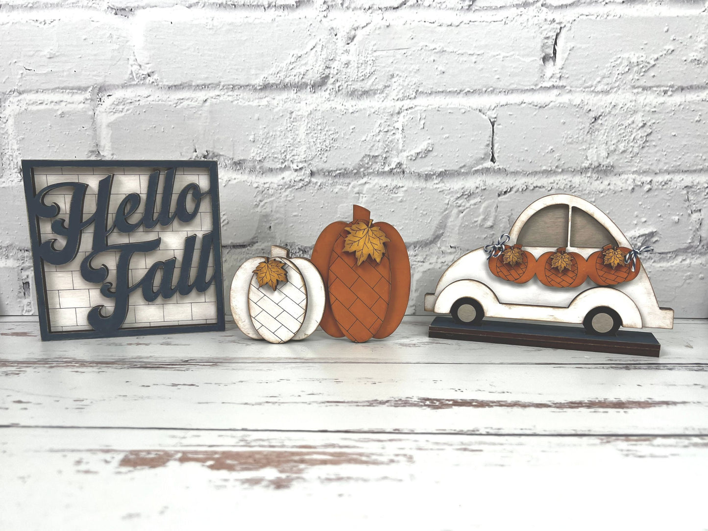 Hello Fall Pumpkin DIY Tiered Tray Kit