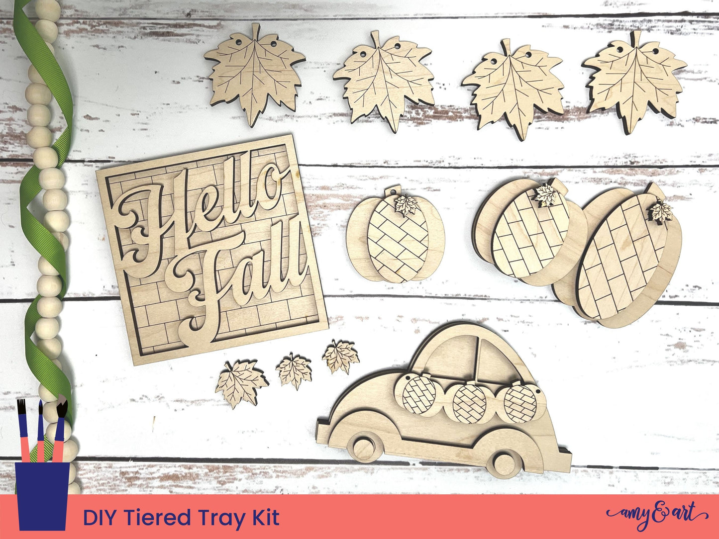 Hello Fall Pumpkin DIY Tiered Tray Kit