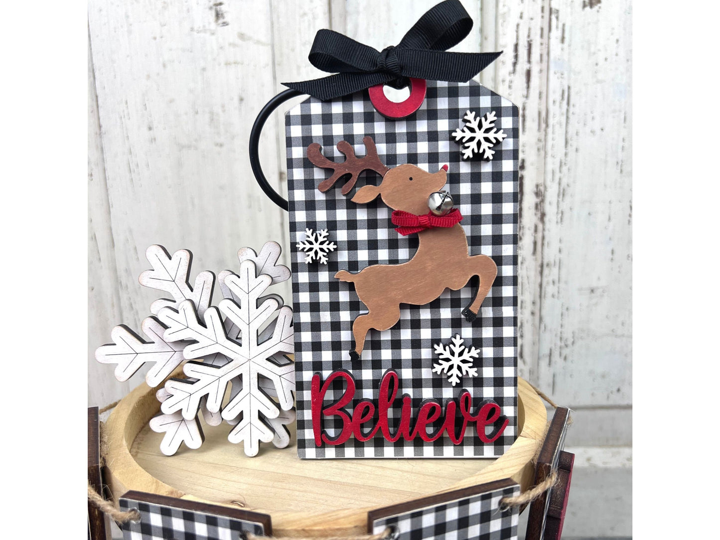 Christmas Believe DIY Tiered Tray Set | Crafting Supply