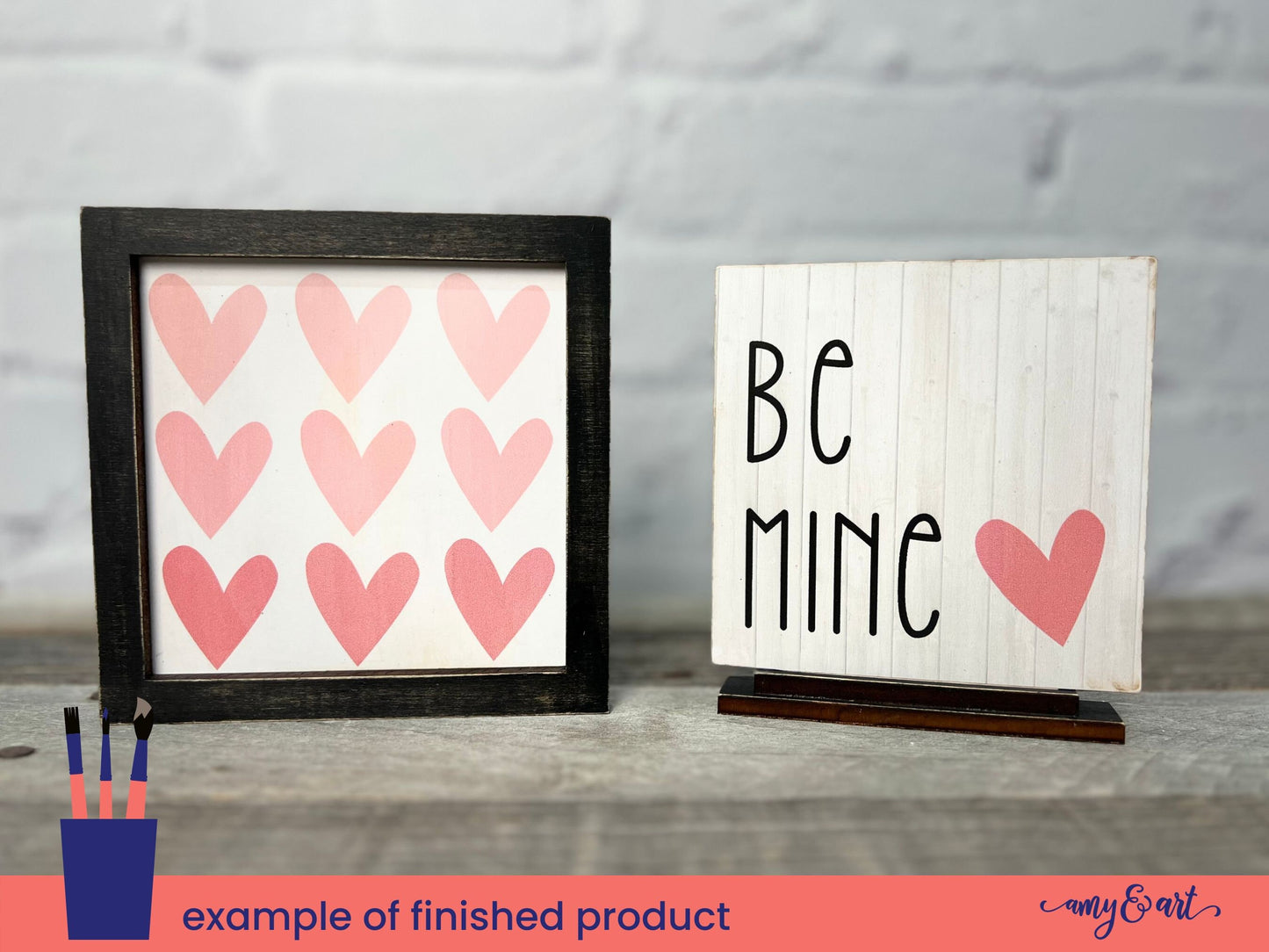 DIY MIni-Sign Frame Bundle for Tiered Tray Decor